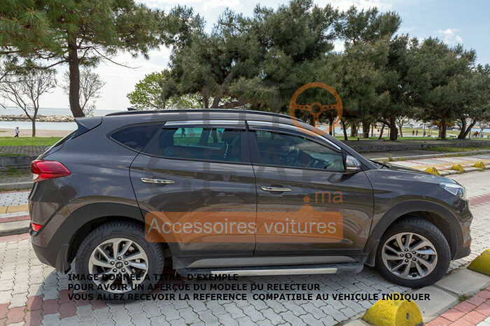 Déflecteur d'air noir et chromé Hyundai TUCSON 2015+ Maroc à prix