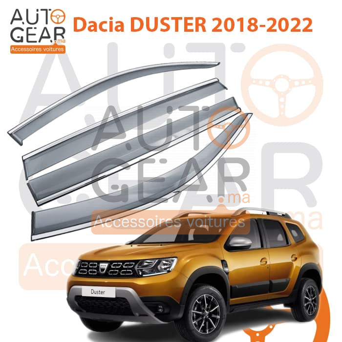 Déflecteur d'air noir et chromé Dacia DUSTER 2018+ Maroc à prix