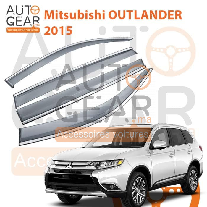 Déflecteur d'air noir et chromé Mitsubishi OUTLANDER 2015+