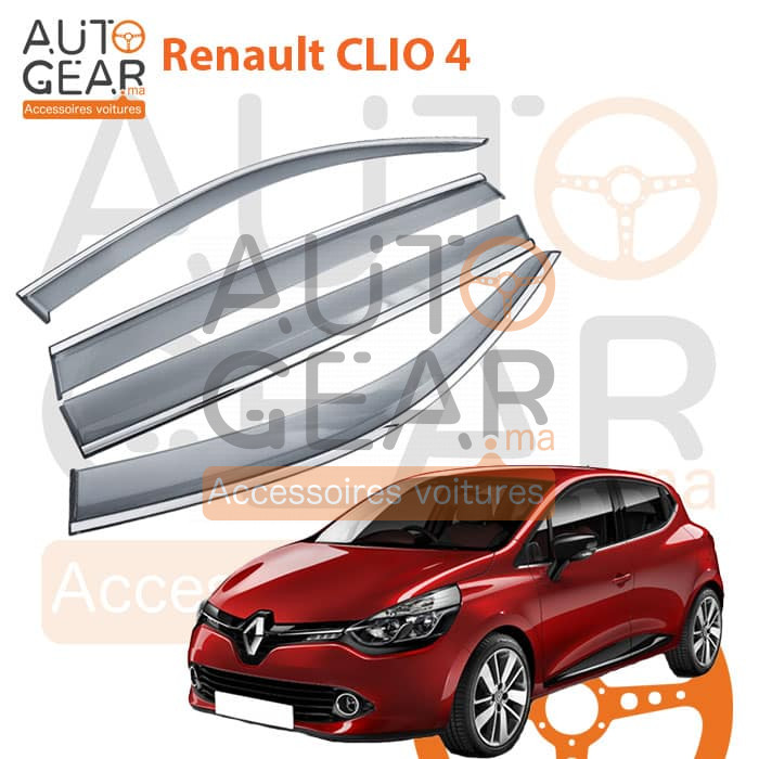 Baguette de coffre Garniture de hayon chrome Accessoires voiture Renault Clio  4 HB