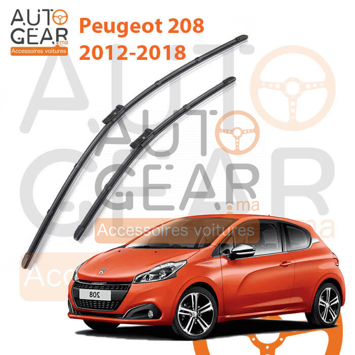 Tapis de sol en caoutchouc adapté pour Peugeot 208 (2012-2018