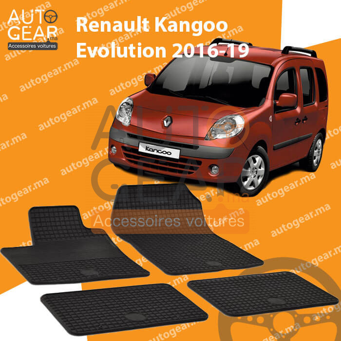 Tapis de sol sur mesure en caoutchouc Renault Kangoo Evolution 2016-19