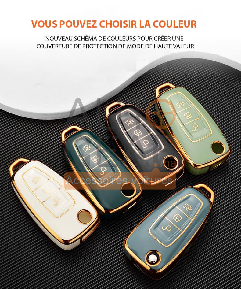 Coque de protection en silicone pour voiture Ford clé télécommande F3,  11,95 €