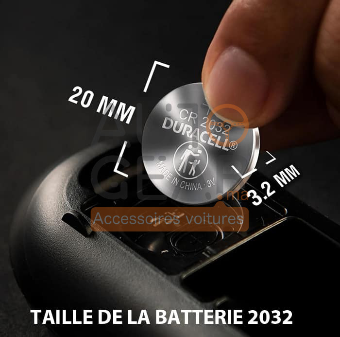 Batterie au lithium Duracell CR2032 3V, Maroc