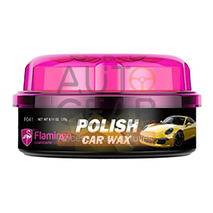 Flamingo Car Polish Wax (brillante) 230 grammes