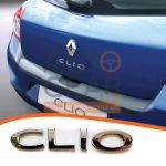 Renault CLIO 2 3 4 arrière du coffre lettres emblème chrome et noir, rouge